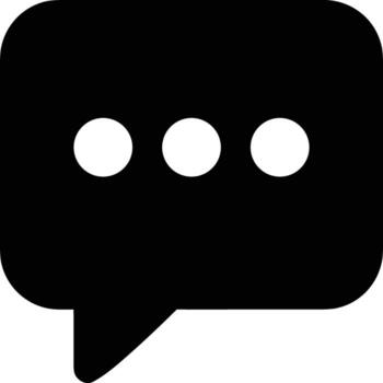 Comment icon symbol image for element design chat and communication vector