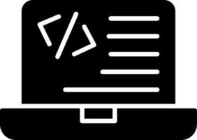 Programming Glyph Icon vector