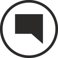 Comment icon symbol image for element design chat and communication vector