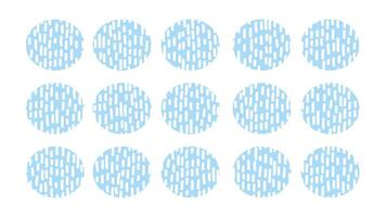 Dynamic Blue Background With Circles. White Rain Pattern. Abstract Modern Texture For Your Design. Pattern With Rounded Lines. Summer rain vector