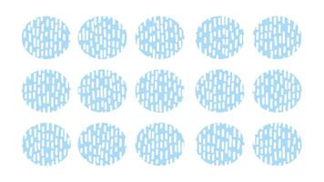 Dynamic Blue Background With Circles. White Rain Pattern. Abstract Modern Texture For Your Design. Pattern With Rounded Lines. Summer rain vector