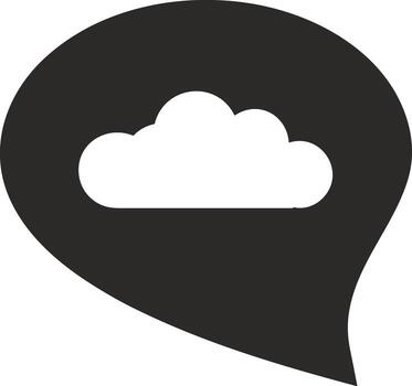 Comment icon symbol image for element design chat and communication vector