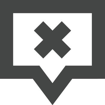 comentario icono símbolo imagen para elemento diseño charla y comunicación vector