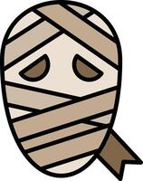 Mummy Line Filled Icon vector