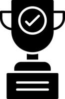 Trophy Glyph Icon vector