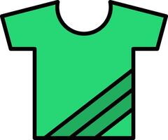 Tshirt Line Filled Icon vector