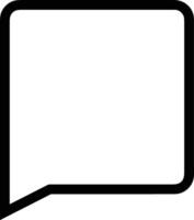 Comment icon symbol image for element design chat and communication vector