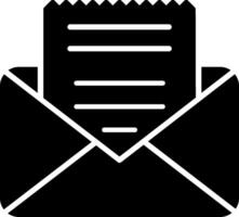 Envelope Glyph Icon vector