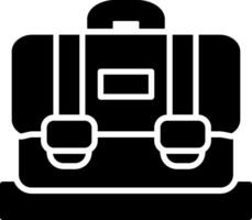 Suitcase Glyph Icon vector