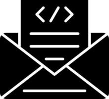Envelope Glyph Icon vector
