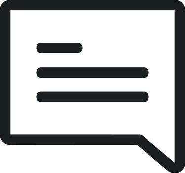 comentario icono símbolo imagen para elemento diseño charla y comunicación vector