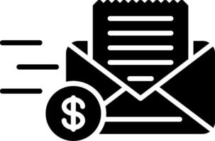 Envelope Glyph Icon vector