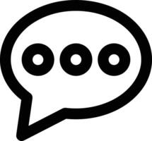 Comment icon symbol image for element design chat and communication vector