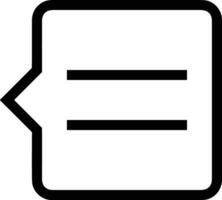 Comment icon symbol image for element design chat and communication vector