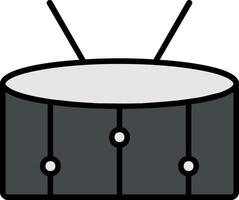 Snare Line Filled Icon vector