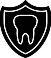 Tooth Glyph Icon vector