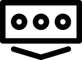 Comment icon symbol image for element design chat and communication vector