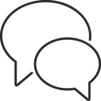 Comment icon symbol image for element design chat and communication vector