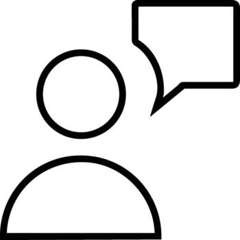 Comment icon symbol image for element design chat and communication vector