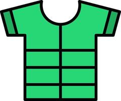 Shirt Line Filled Icon vector