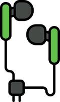 Handsfree Line Filled Icon vector