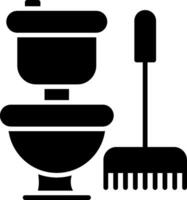 Toilet Glyph Icon vector