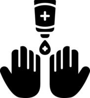 Hand Wash Glyph Icon vector