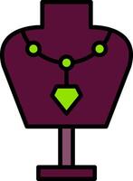 Mannequin Line Filled Icon vector