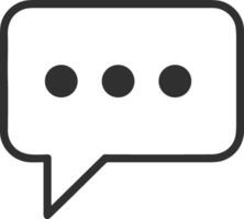 Comment icon symbol image for element design chat and communication vector