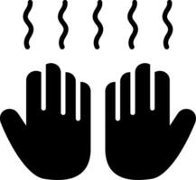 Hand Dryer Glyph Icon vector