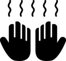 Hand Dryer Glyph Icon vector