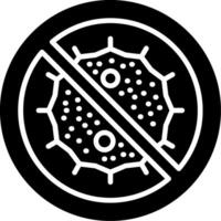 Bacteria Glyph Icon vector