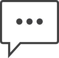 Comment icon symbol image for element design chat and communication vector