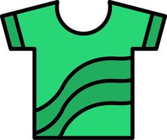 Shirt Line Filled Icon vector