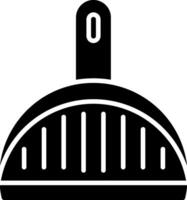 Dustpan Glyph Icon vector