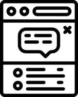 comentario icono símbolo imagen para elemento diseño charla y comunicación vector