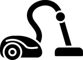 Vacuum Cleaner Glyph Icon vector