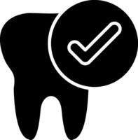 Tooth Glyph Icon vector