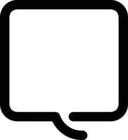 Comment icon symbol image for element design chat and communication vector