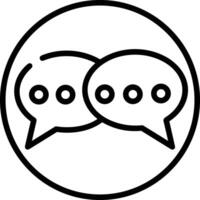 Comment icon symbol image for element design chat and communication vector