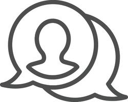 Comment icon symbol image for element design chat and communication vector