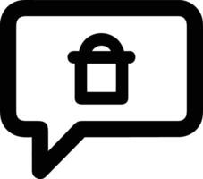 Comment icon symbol image for element design chat and communication vector