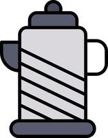 Kettle Line Filled Icon vector