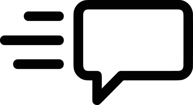 Comment icon symbol image for element design chat and communication