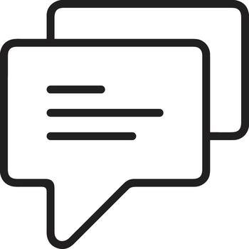 Comment icon symbol image for element design chat and communication vector