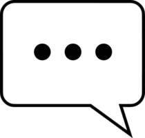 Comment icon symbol image for element design chat and communication vector