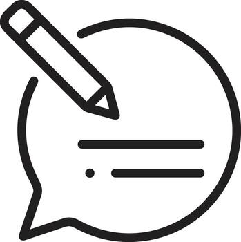 Comment icon symbol image for element design chat and communication vector