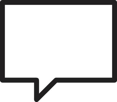 Comment icon symbol image for element design chat and communication vector