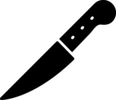 icono de glifo de cuchillo vector