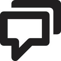 Comment icon symbol image for element design chat and communication vector